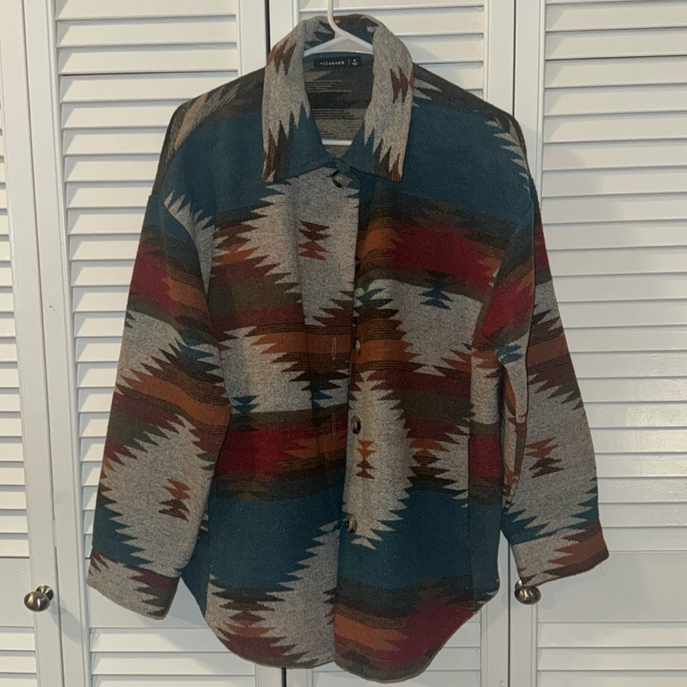 Womens oversized shacket